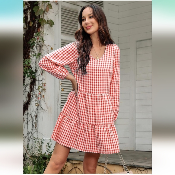 Gingham Mini Dress - Picture 8 of 17